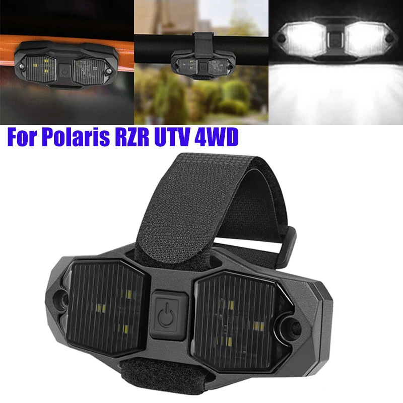 12 В универсален led лампа с ключ за UTV ATV Polaris RZR Golf (бяла светлина) Изображение 0