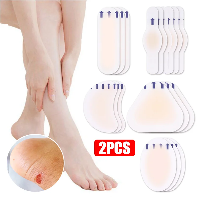 2 бр. меки гел лепенки за крака на високи токчета, залепваща превръзка на петата, гидроколлоидные стикери за обувки, помощ за облекчаване на болка, грижа за краката Изображение 0
