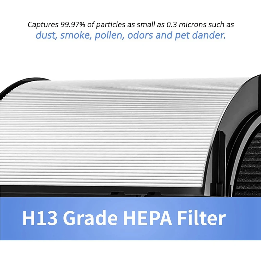 2 в 1 HEPA + Въглероден филтър за Дайсън HP04 TP04 DP04 PH04 PH03 PH02 PH01 HP09 TP09 HP07 TP07 HP06 TP06 Заменяеми филтър Изображение 0