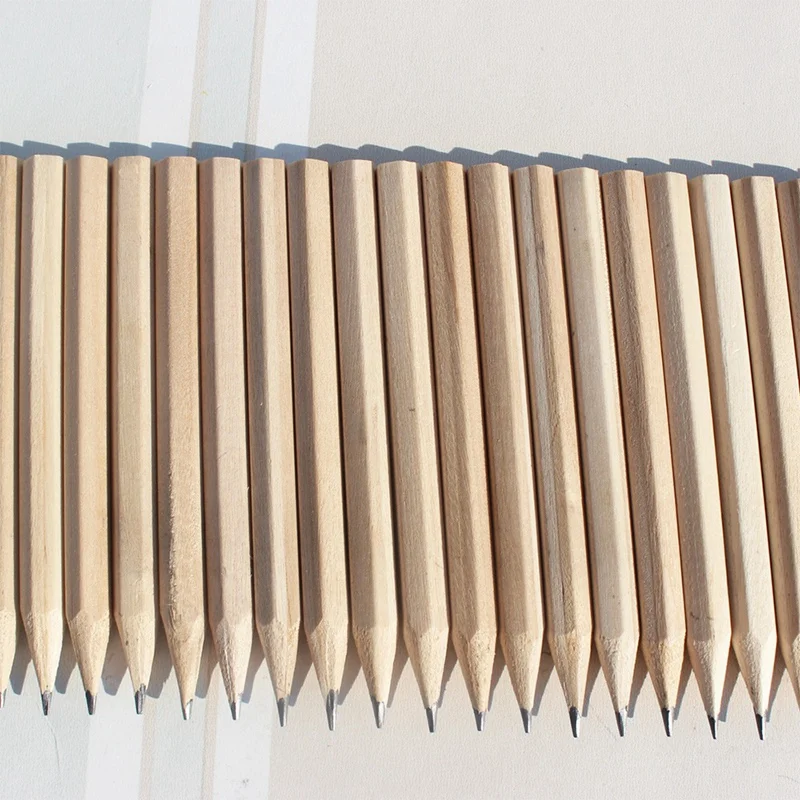 500 броя 3,5-инчов дървен молив, молив за начинаещи, канцеларски материали за студенти, шестоъгълни A Изображение 5