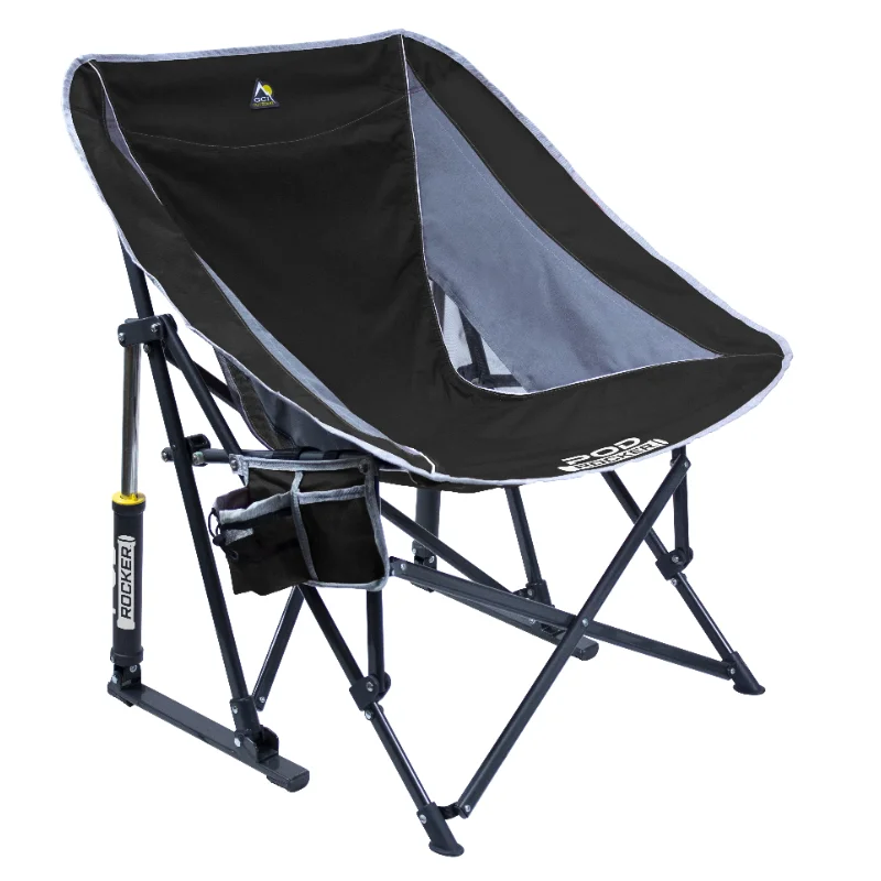 GCI Outdoor Pod Rocker, черна, стол за възрастни, сгъваем стол, столове, сгъваем стол, стол за къмпинг Изображение 0