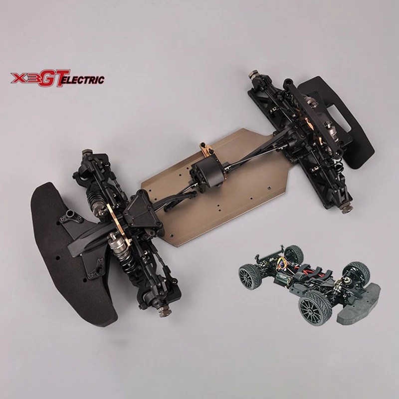 HONGNOR X3GT 1/8 RC Електрически дистанционно управление на 4WD Високоскоростен състезателна плосък модел на колата Празна рамка Изображение 3