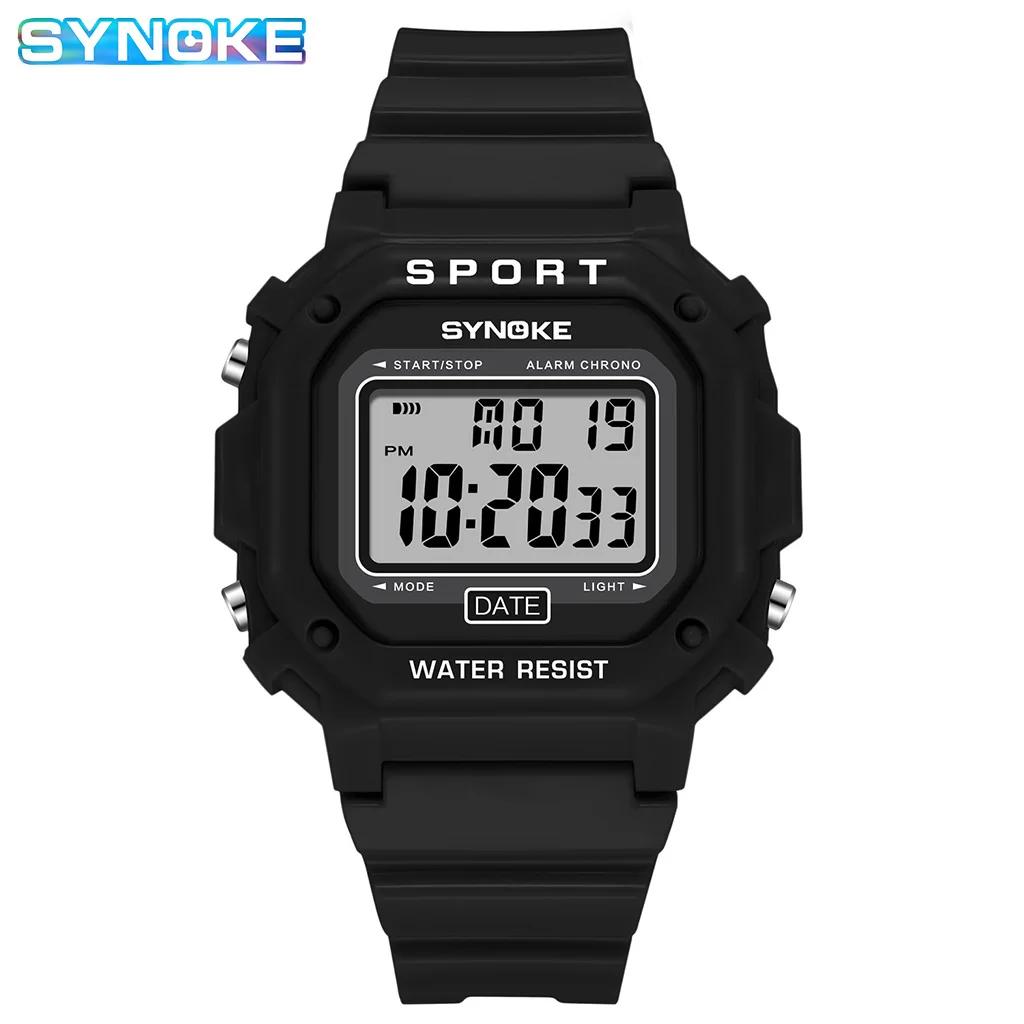 SYNOKE Военни часовници за мъже, модерен топ марка, спортни водоустойчиви дамски електронни часовници, мъжки дигитален часовник Relogio Masculino Изображение 0