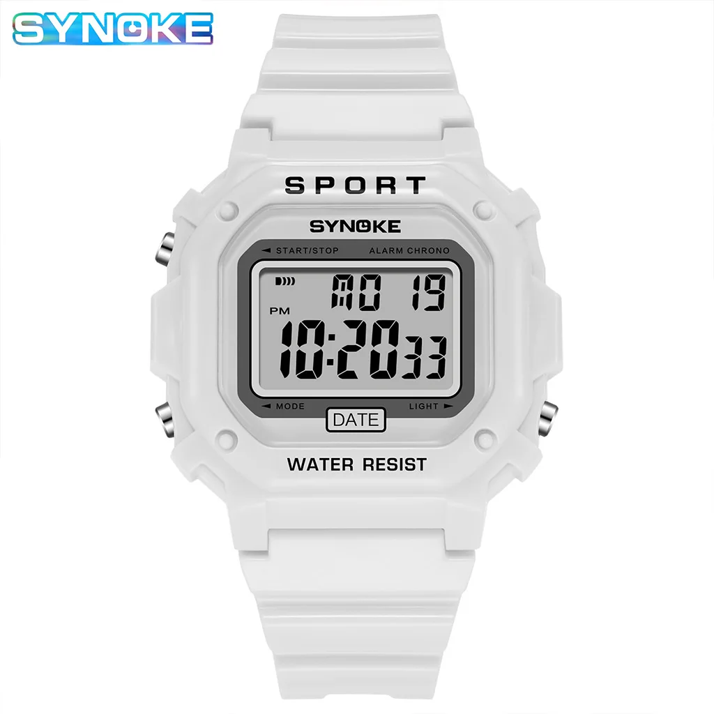 SYNOKE Военни часовници за мъже, модерен топ марка, спортни водоустойчиви дамски електронни часовници, мъжки дигитален часовник Relogio Masculino Изображение 2
