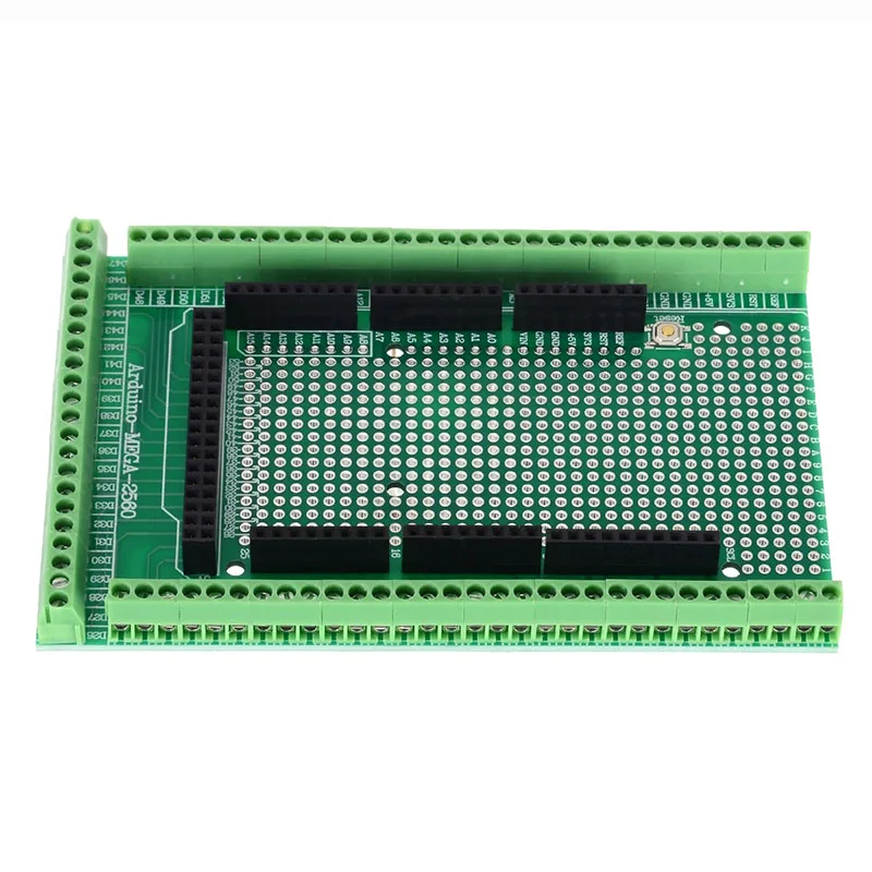Безплатна доставка, 1 бр., прототип на печатната платка МЕГА-2560 R3, вита клеммная блок, комплект със защитна такса за Arduino Изображение 1