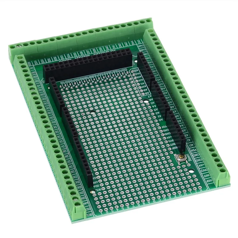 Безплатна доставка, 1 бр., прототип на печатната платка МЕГА-2560 R3, вита клеммная блок, комплект със защитна такса за Arduino Изображение 2