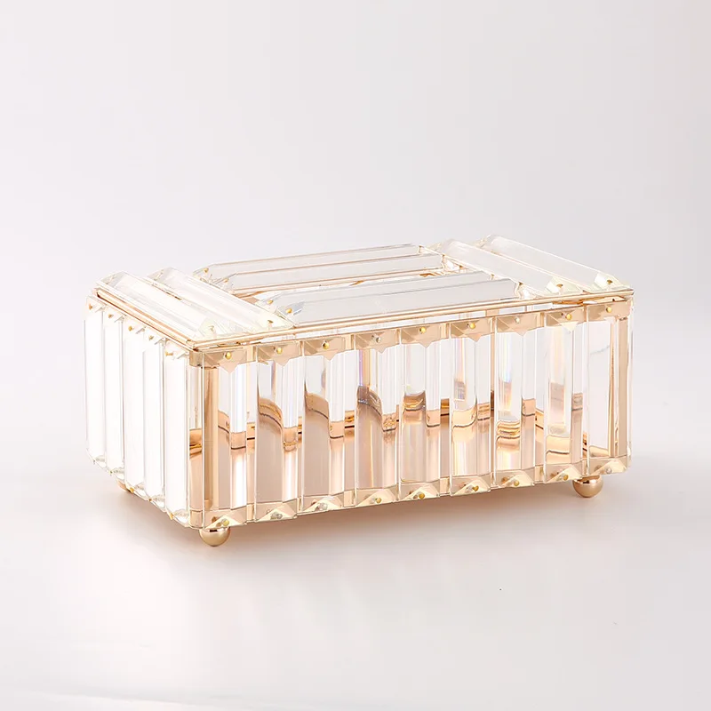 Европейската мода креативната кутия за салфетки с кристали Изображение 5