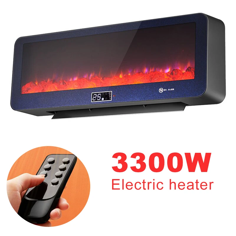 Електрически нагревателен елемент, мощност 3300 W, стенен отоплител, отопление за баня, малък климатик за студено и за топло Изображение 0