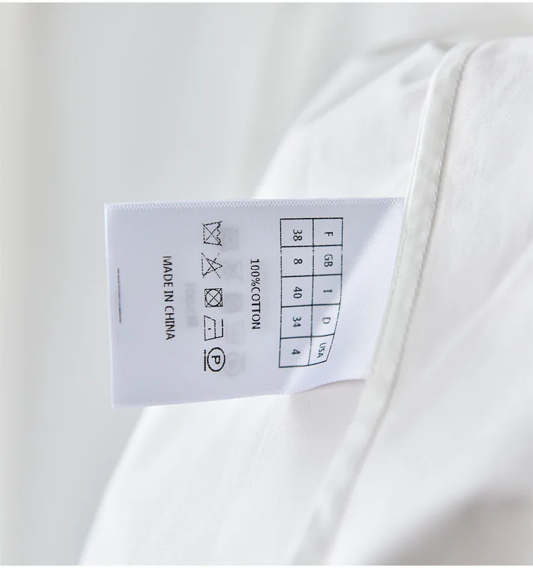 Женска бродирана однобортная бяла риза с къс ръкав, поплиновый топ, открита новост лятото 2023 Изображение 4