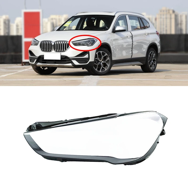 За -BMW X1 F49 2020-2021 авто прозрачна лампа, капак фарове, очила, лампа, капак на корпуса фарове, обектив Изображение 1