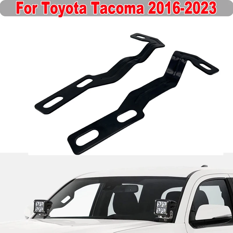 За Toyota Tacoma 2016-2020 Горния капак на автомобила, на левия и десния led стълб, работно лампа, скоби за закрепване в канавка материал от алуминиева сплав Изображение 0