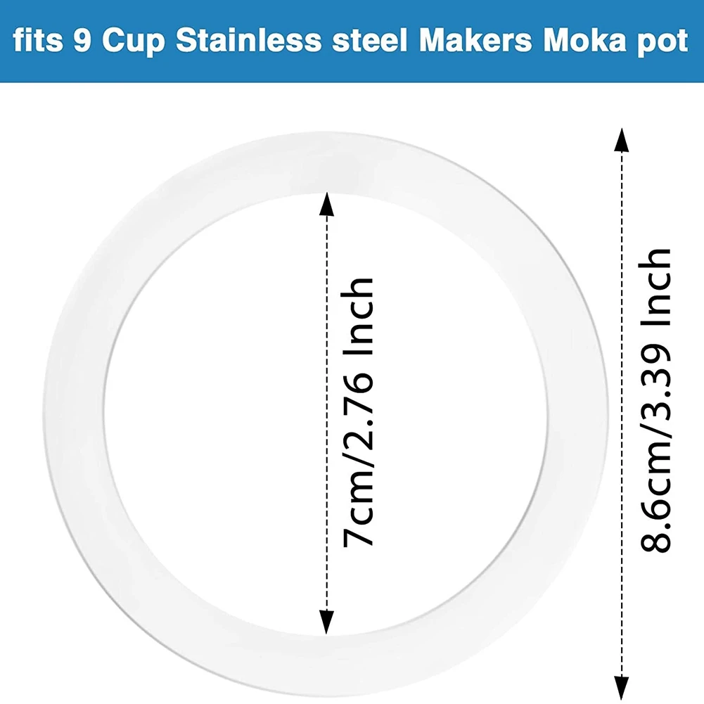 за комплекта сменяеми воронек за кафе машини Moka, съвместими с Moka Express, работа на смени 1 фуния от неръждаема стомана (9 чаши) Изображение 1