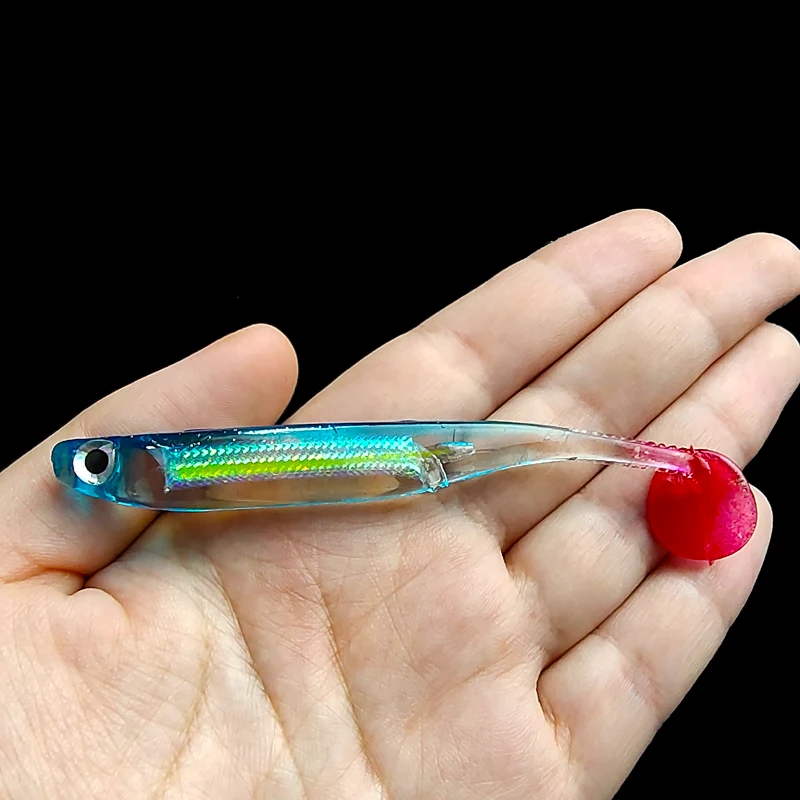 Меката стръв Rainbow fish 9 см /5 г, имитирующая силиконовата изкуствена бионическую меката стръв, вградена мека стръв от алуминиево фолио, риболовни принадлежности Изображение 3