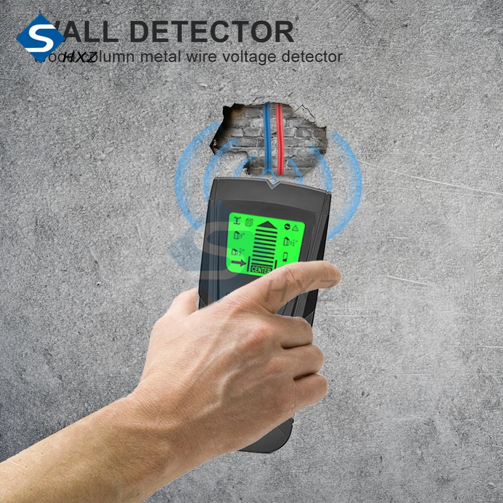 Метал детектор е 3 в 1, обнаруживающий метални дървени шипове, тел под напрежение променлив ток, обнаруживающий стенен скенер, на търсещия електрическа кутия, монтиране на детектор TH210 Изображение 3