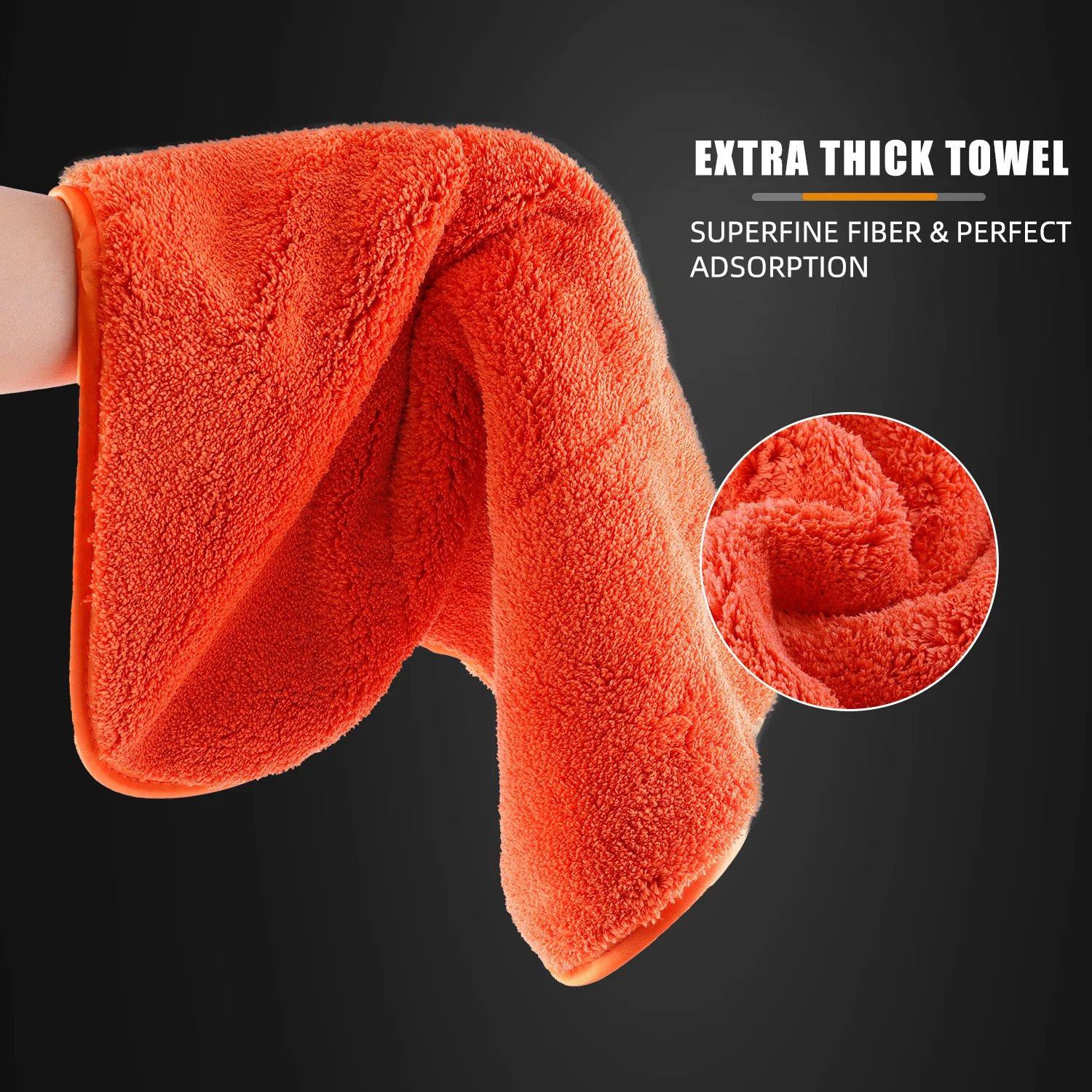 (На едро 1-20 броя) GSM1200 SPTA Оранжевото Мултифункционална Кърпа от мек микрофибър кърпа За миене на автомобили, Автоматично почистване, Сушильной Тъкан Изображение 3