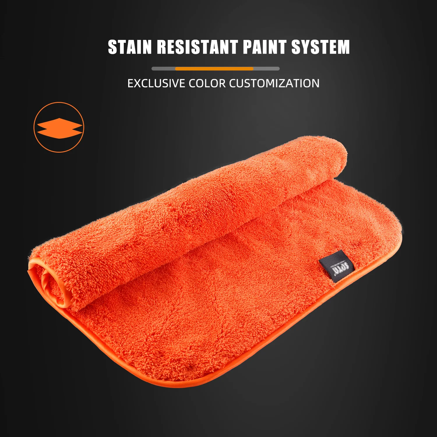 (На едро 1-20 броя) GSM1200 SPTA Оранжевото Мултифункционална Кърпа от мек микрофибър кърпа За миене на автомобили, Автоматично почистване, Сушильной Тъкан Изображение 4