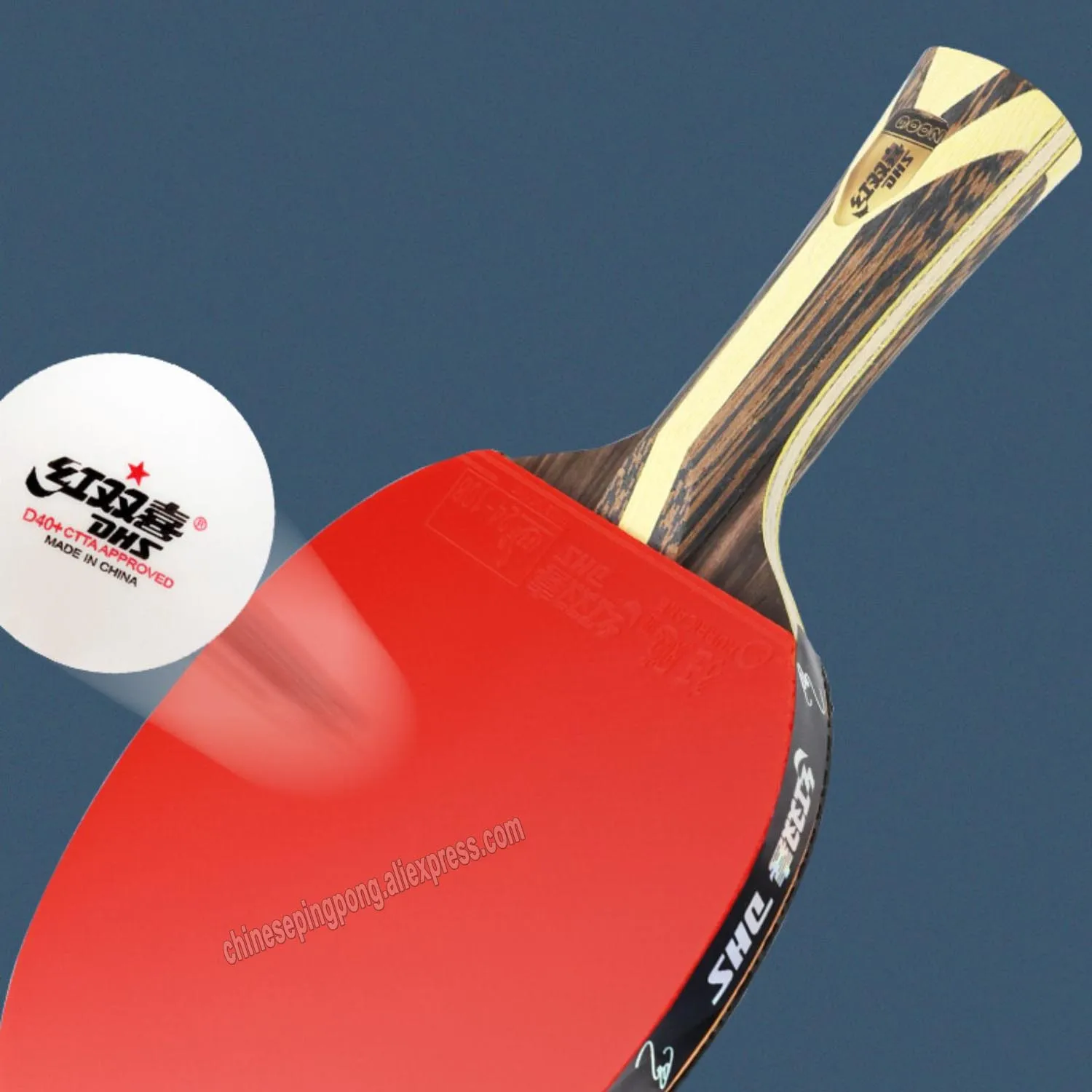 Оригиналната DHS 9 star 9002 Професионална Ракета За тенис на маса/пинг-понг/бухалка за тенис на маса Изображение 3