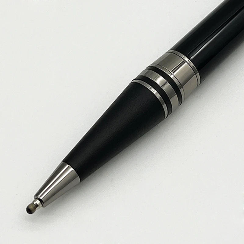 Химикалка химикалка-roller MB, звездообразное матирано връзка от черно и смола със сериен номер, по-гладко писане Изображение 3