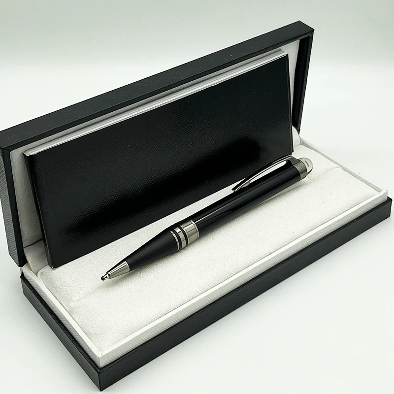 Химикалка химикалка-roller MB, звездообразное матирано връзка от черно и смола със сериен номер, по-гладко писане Изображение 5